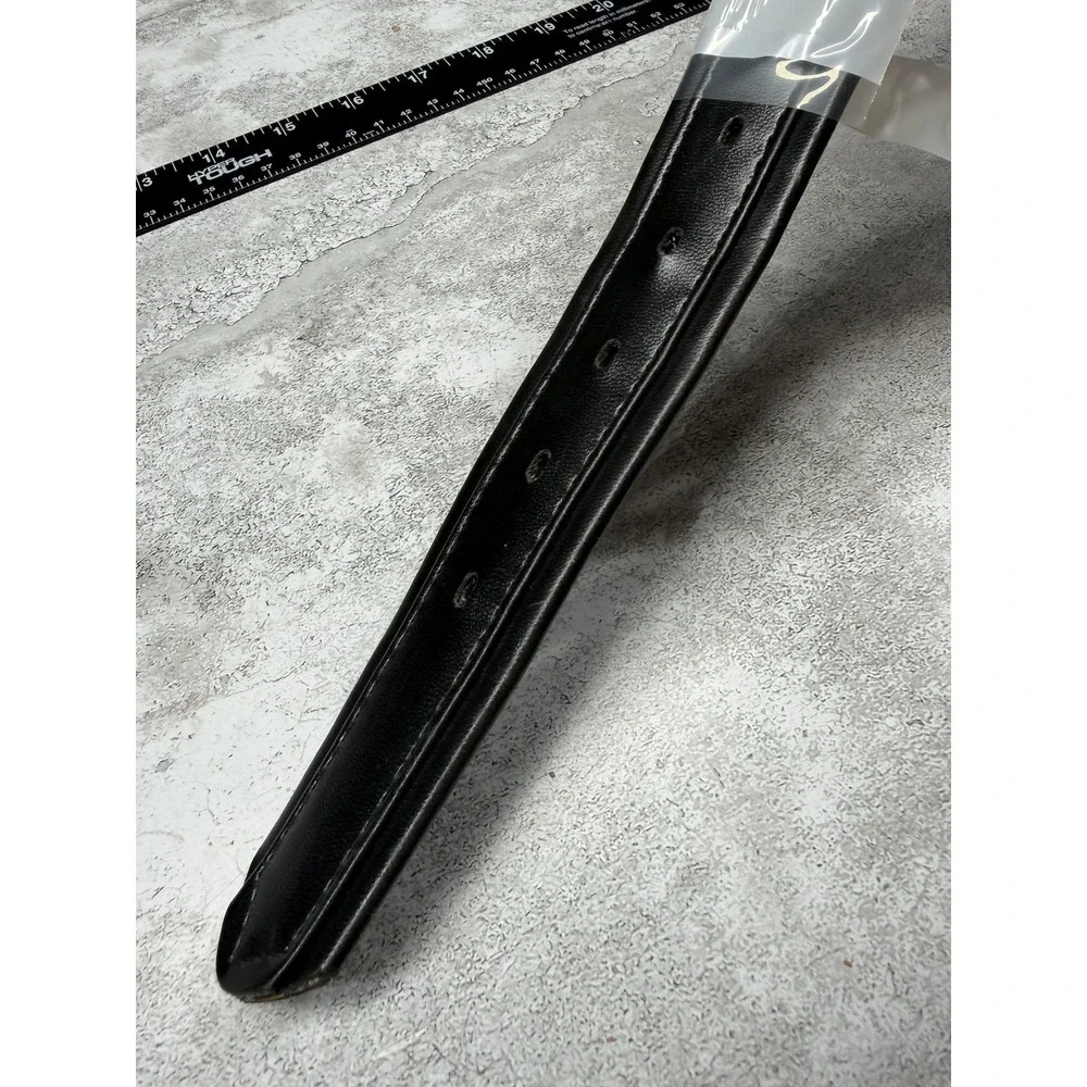 Cimarron Belt Corp. Belt‎ Mens 34 Black Leather Western Braided Edge Made In USA